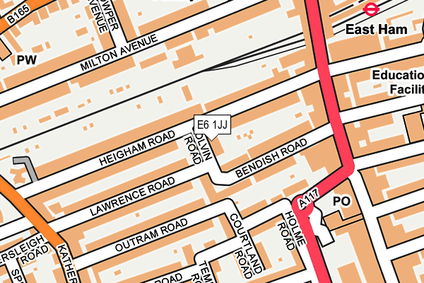 E6 1JJ map - OS OpenMap – Local (Ordnance Survey)