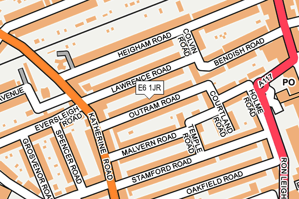 E6 1JR map - OS OpenMap – Local (Ordnance Survey)