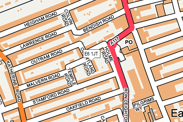 E6 1JT map - OS OpenMap – Local (Ordnance Survey)