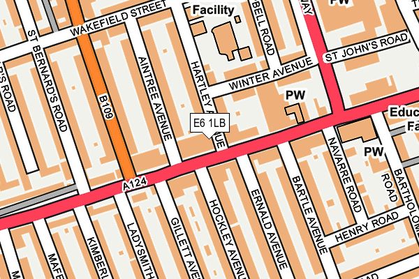 E6 1LB map - OS OpenMap – Local (Ordnance Survey)