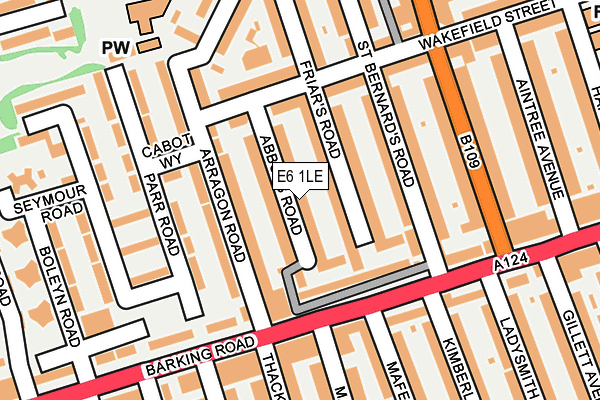 E6 1LE map - OS OpenMap – Local (Ordnance Survey)