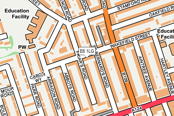 E6 1LG map - OS OpenMap – Local (Ordnance Survey)