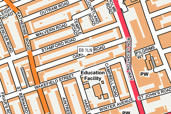 E6 1LN map - OS OpenMap – Local (Ordnance Survey)