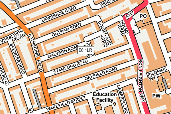 E6 1LR map - OS OpenMap – Local (Ordnance Survey)