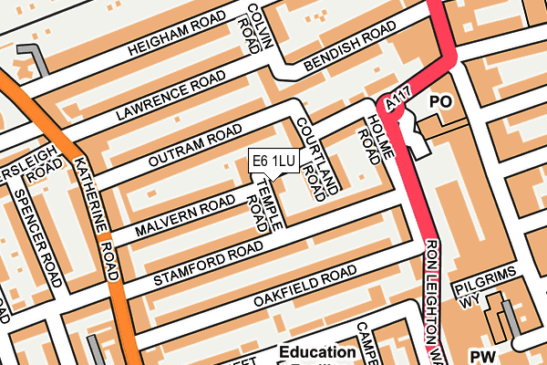 E6 1LU map - OS OpenMap – Local (Ordnance Survey)