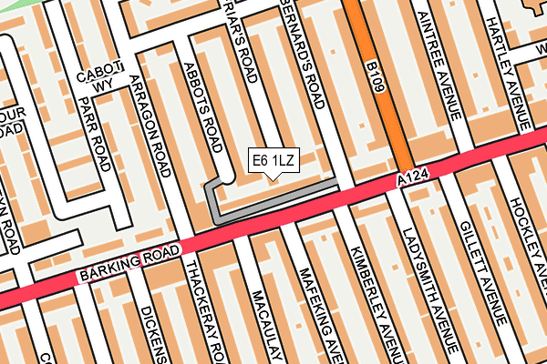 E6 1LZ map - OS OpenMap – Local (Ordnance Survey)