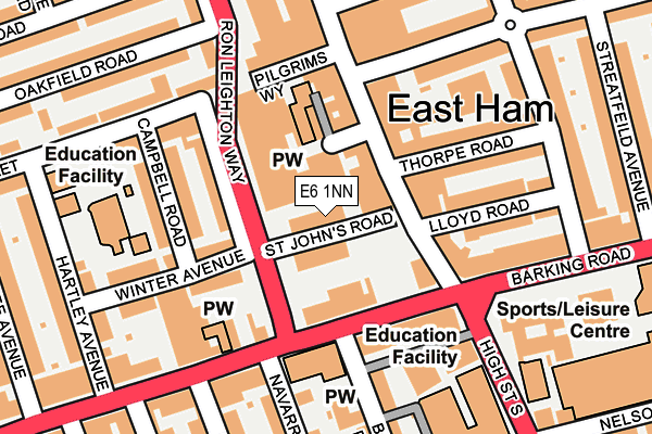 E6 1NN map - OS OpenMap – Local (Ordnance Survey)