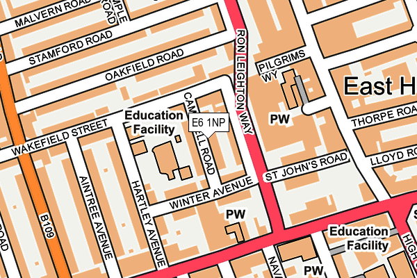 E6 1NP map - OS OpenMap – Local (Ordnance Survey)