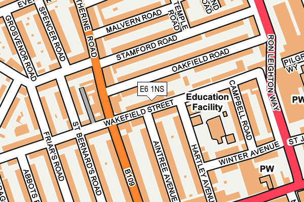 E6 1NS map - OS OpenMap – Local (Ordnance Survey)