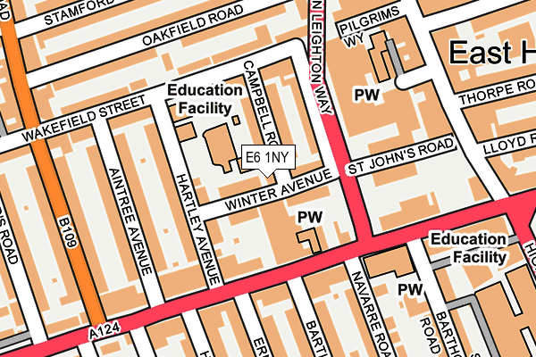 E6 1NY map - OS OpenMap – Local (Ordnance Survey)