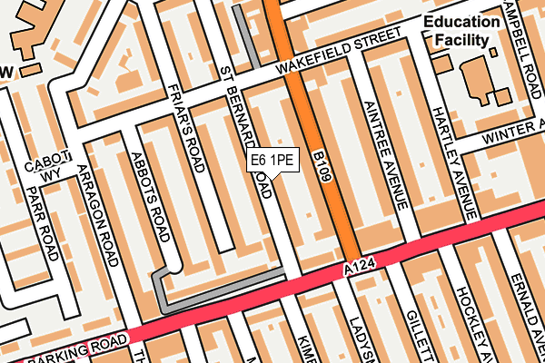E6 1PE map - OS OpenMap – Local (Ordnance Survey)