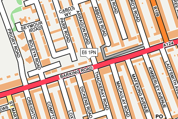 E6 1PN map - OS OpenMap – Local (Ordnance Survey)