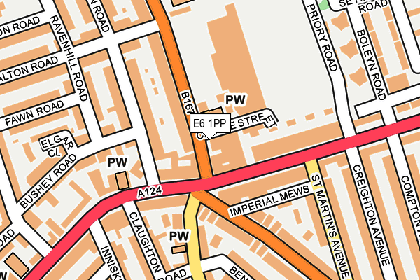 E6 1PP map - OS OpenMap – Local (Ordnance Survey)