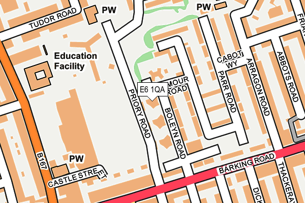 E6 1QA map - OS OpenMap – Local (Ordnance Survey)