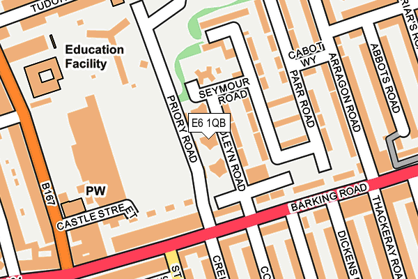 E6 1QB map - OS OpenMap – Local (Ordnance Survey)