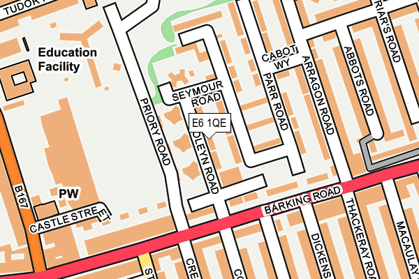 E6 1QE map - OS OpenMap – Local (Ordnance Survey)