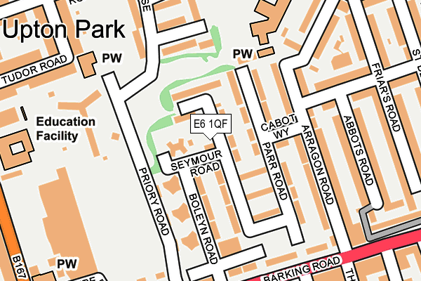 E6 1QF map - OS OpenMap – Local (Ordnance Survey)
