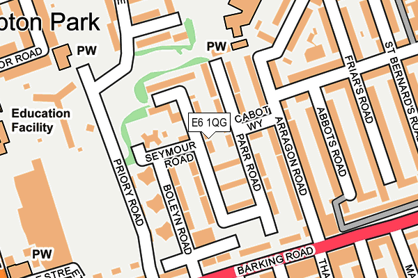 E6 1QG map - OS OpenMap – Local (Ordnance Survey)