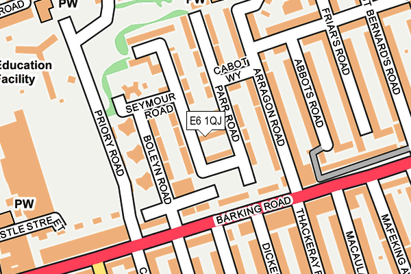E6 1QJ map - OS OpenMap – Local (Ordnance Survey)