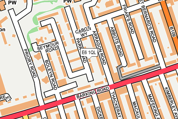 E6 1QL map - OS OpenMap – Local (Ordnance Survey)