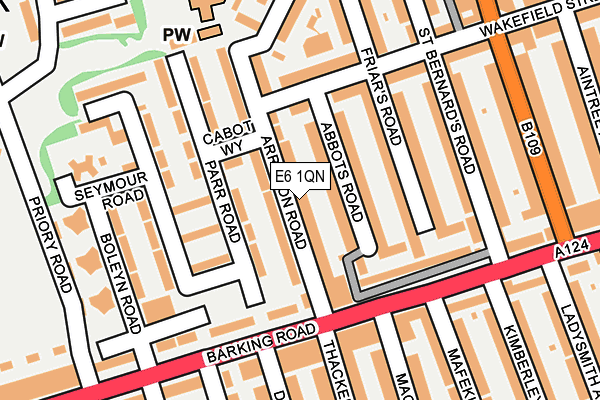 E6 1QN map - OS OpenMap – Local (Ordnance Survey)