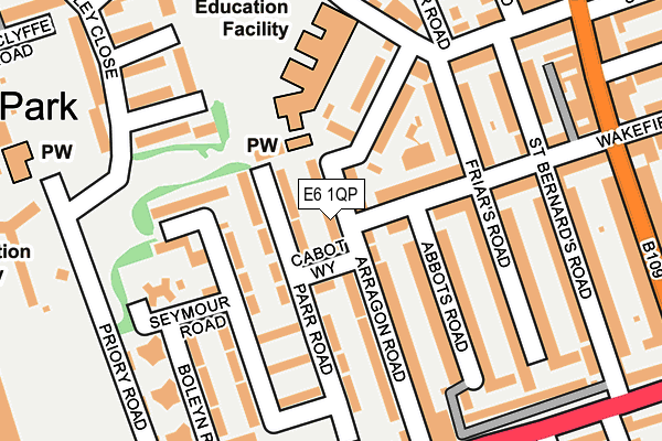 E6 1QP map - OS OpenMap – Local (Ordnance Survey)