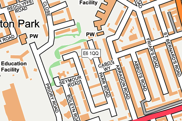 E6 1QQ map - OS OpenMap – Local (Ordnance Survey)