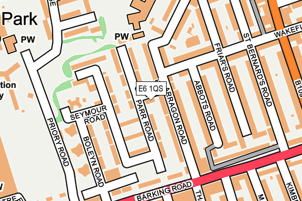 E6 1QS map - OS OpenMap – Local (Ordnance Survey)