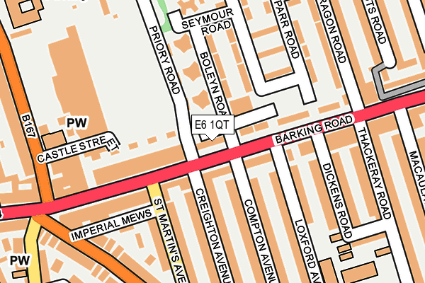 E6 1QT map - OS OpenMap – Local (Ordnance Survey)