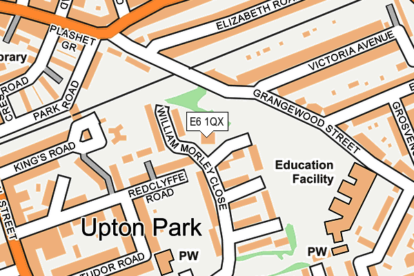 E6 1QX map - OS OpenMap – Local (Ordnance Survey)