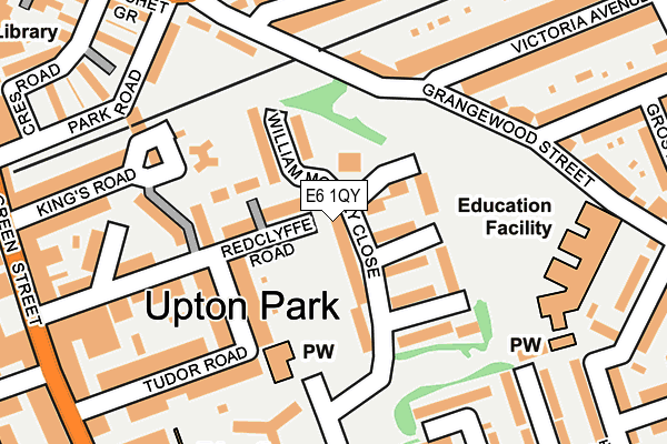 E6 1QY map - OS OpenMap – Local (Ordnance Survey)