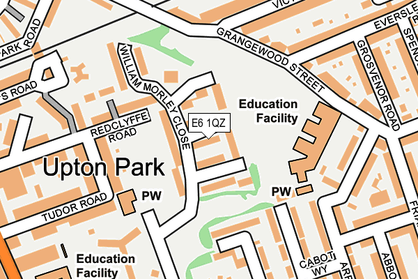 E6 1QZ map - OS OpenMap – Local (Ordnance Survey)