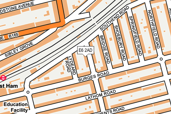 E6 2AD map - OS OpenMap – Local (Ordnance Survey)