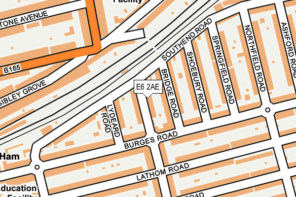 E6 2AE map - OS OpenMap – Local (Ordnance Survey)