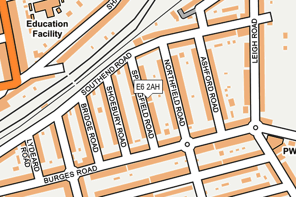 E6 2AH map - OS OpenMap – Local (Ordnance Survey)