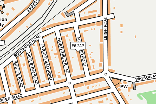E6 2AP map - OS OpenMap – Local (Ordnance Survey)