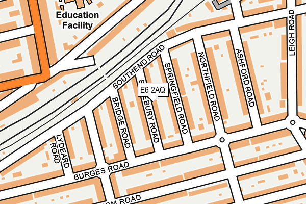 E6 2AQ map - OS OpenMap – Local (Ordnance Survey)