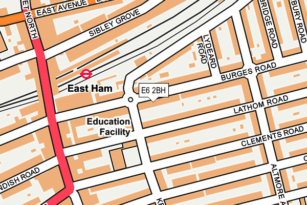 E6 2BH map - OS OpenMap – Local (Ordnance Survey)