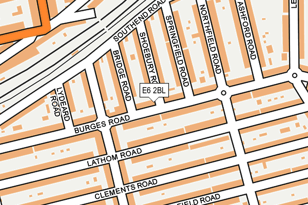 E6 2BL map - OS OpenMap – Local (Ordnance Survey)