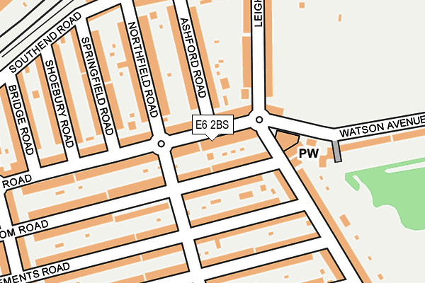 E6 2BS map - OS OpenMap – Local (Ordnance Survey)