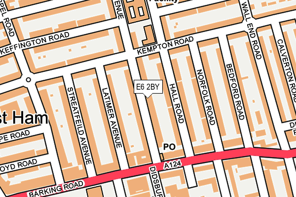 E6 2BY map - OS OpenMap – Local (Ordnance Survey)