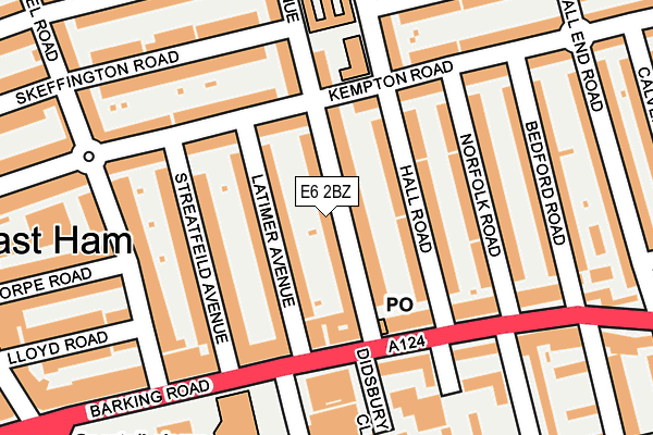 E6 2BZ map - OS OpenMap – Local (Ordnance Survey)