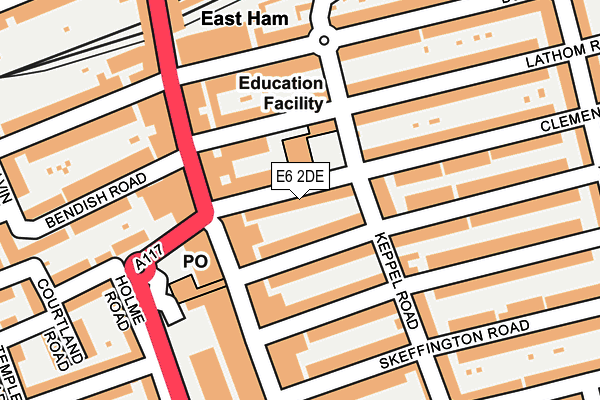 E6 2DE map - OS OpenMap – Local (Ordnance Survey)