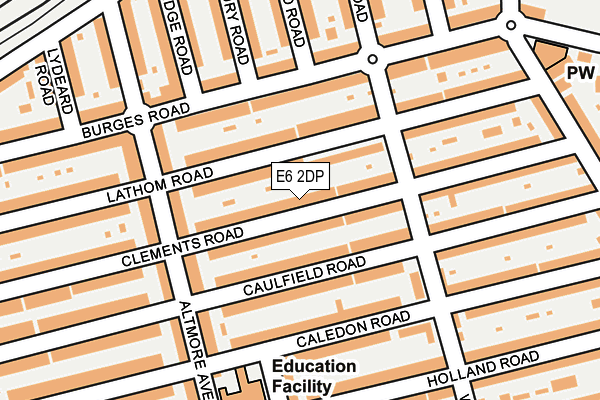 E6 2DP map - OS OpenMap – Local (Ordnance Survey)