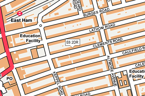 E6 2DR map - OS OpenMap – Local (Ordnance Survey)