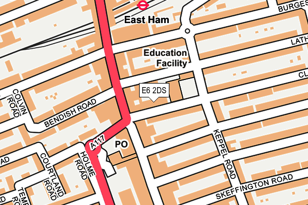 E6 2DS map - OS OpenMap – Local (Ordnance Survey)