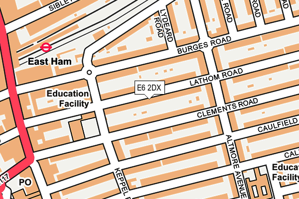 E6 2DX map - OS OpenMap – Local (Ordnance Survey)