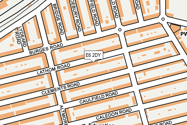 E6 2DY map - OS OpenMap – Local (Ordnance Survey)