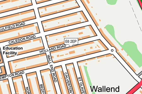 E6 2EP map - OS OpenMap – Local (Ordnance Survey)