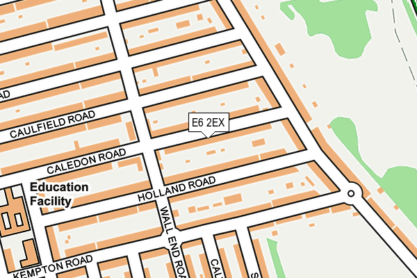 E6 2EX map - OS OpenMap – Local (Ordnance Survey)